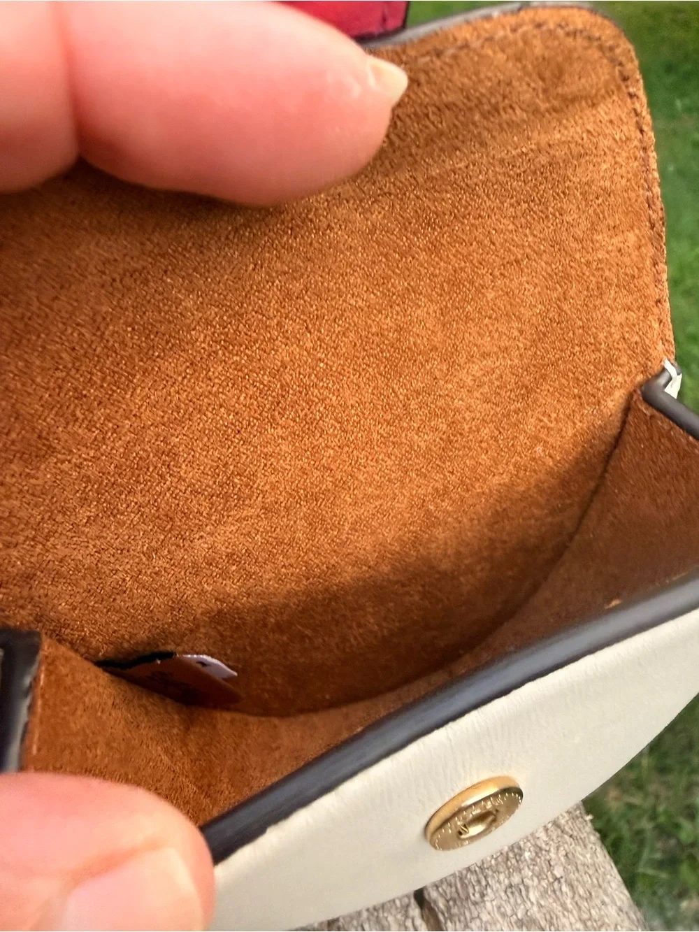 Coach mini saddle bag charm